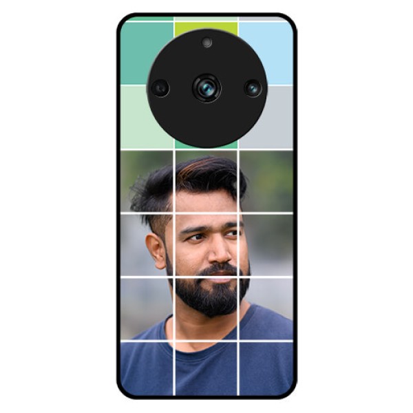 Realme Narzo 60 Pro 5G Photo Printing on Glass Case - with white box pattern Realme Narzo 60 Pro 5G Photo Printing on Glass Case - with white box pattern