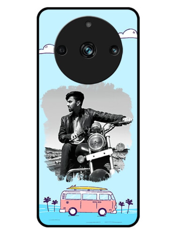 Custom Realme Narzo 60 Pro 5G Photo Printing on Glass Case - Travel & Adventure Design