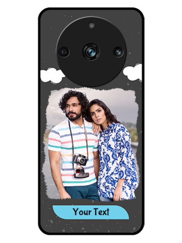 Custom Realme Narzo 60 Pro 5G Custom Glass Phone Case - Splashes with love doodles Design