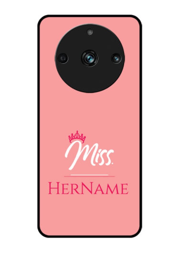 Realme Narzo 60 Pro 5G Custom Glass Phone Case Mrs with Name