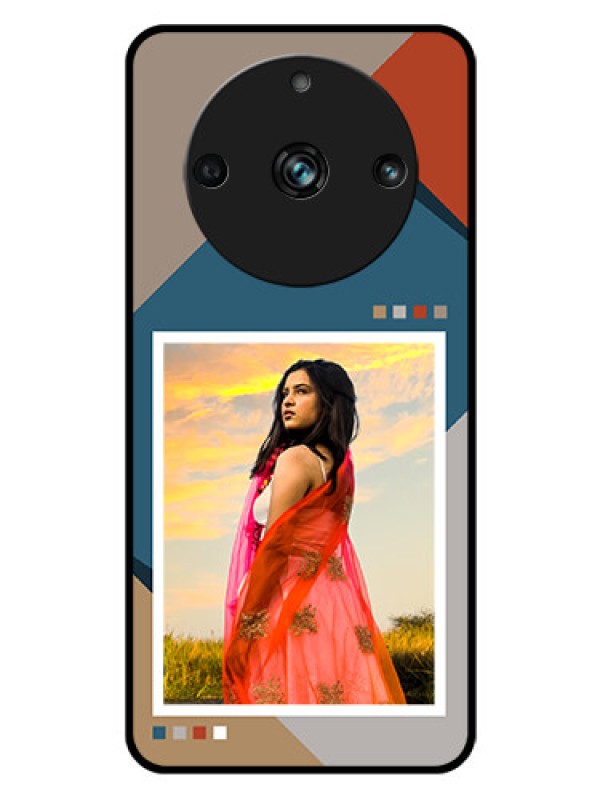 Custom Narzo 60 Pro 5G Personalized Glass Phone Case - Retro color pallet Design