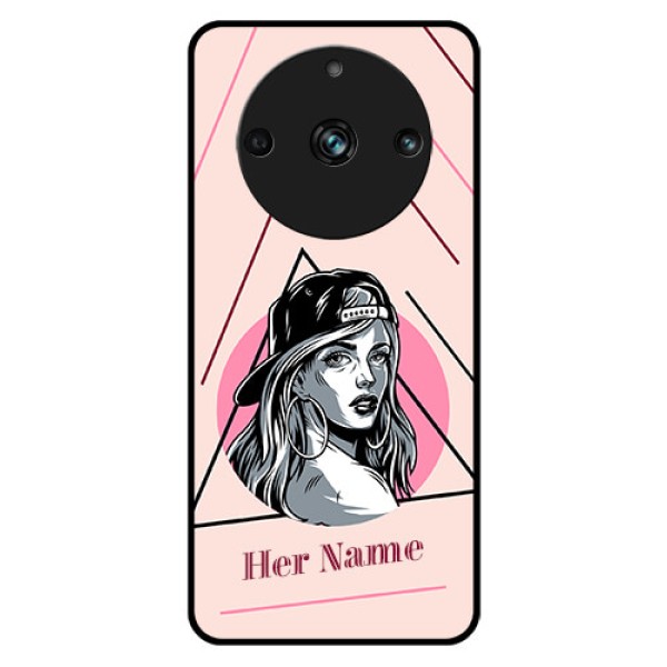 Narzo 60 Pro 5G Personalized Glass Phone Case - Rockstar Girl Design