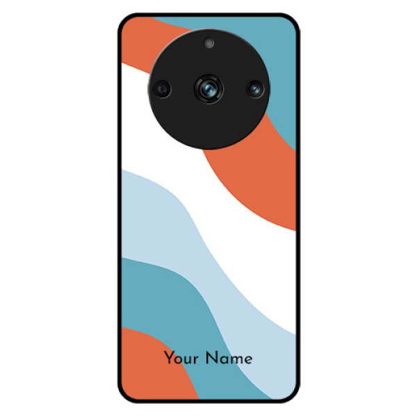 Narzo 60 Pro 5G Custom Glass Mobile Case - coloured Waves Design
