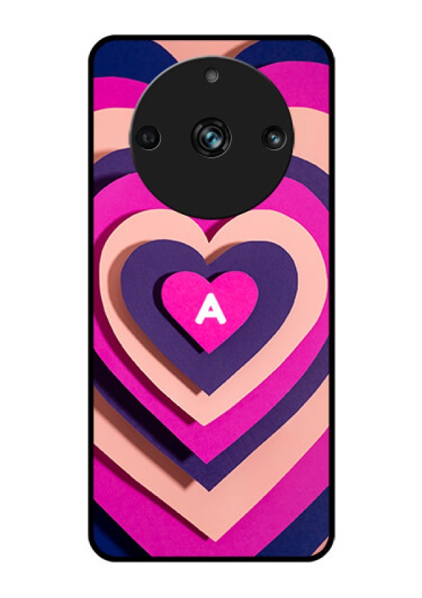 Narzo 60 Pro 5G Custom Glass Mobile Case - Cute Heart Pattern Design