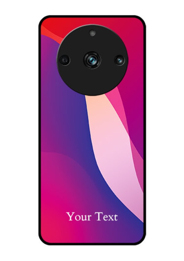 Narzo 60 Pro 5G Personalized Glass Phone Case - Digital abstract Overlap Design