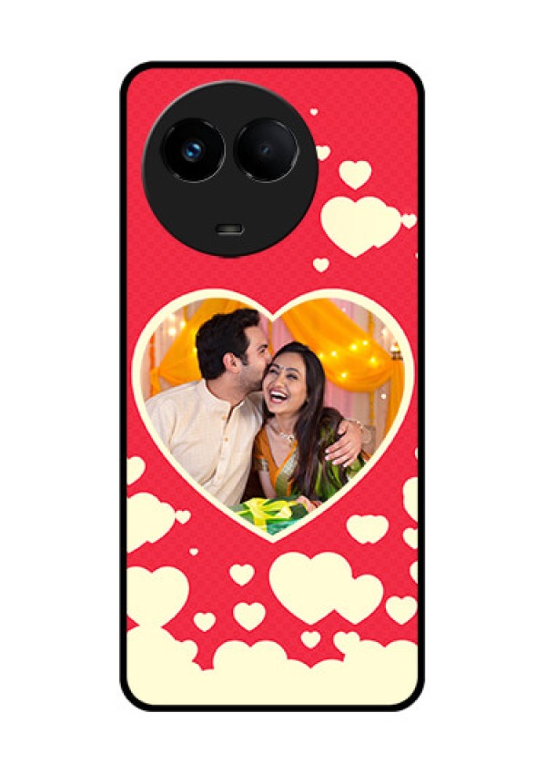 Realme Narzo 60x 5G Custom Glass Mobile Case - Love Symbols Phone Cover Design