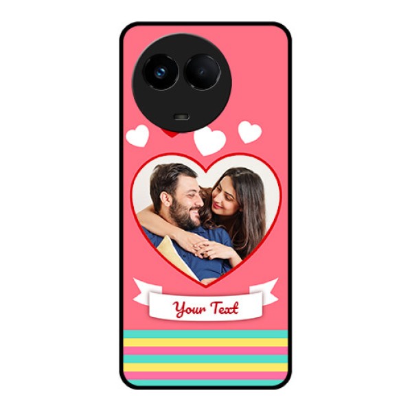 Realme Narzo 60x 5G Photo Printing on Glass Case - Love Doodle Design Realme Narzo 60x 5G Photo Printing on Glass Case - Love Doodle Design