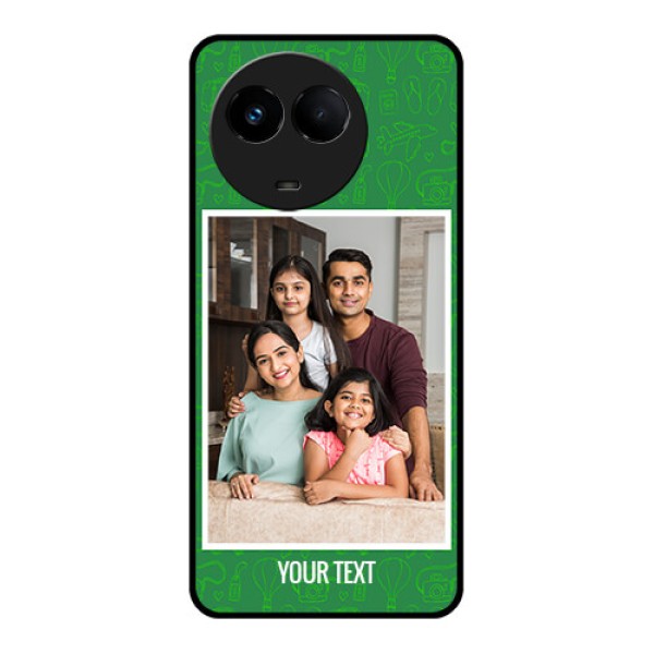 Realme Narzo 60x 5G Personalized Glass Phone Case - Picture Upload Design Realme Narzo 60x 5G Personalized Glass Phone Case - Picture Upload Design