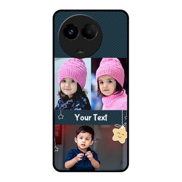 Realme Narzo 60x 5G Custom Glass Mobile Case - Hanging Stars Design