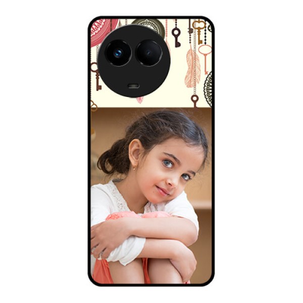 Realme Narzo 60x 5G Custom Glass Mobile Case - Boho Style Design