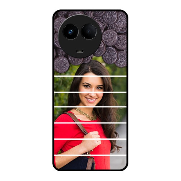 Realme Narzo 60x 5G Custom Glass Phone Case - with Oreo Biscuit Design