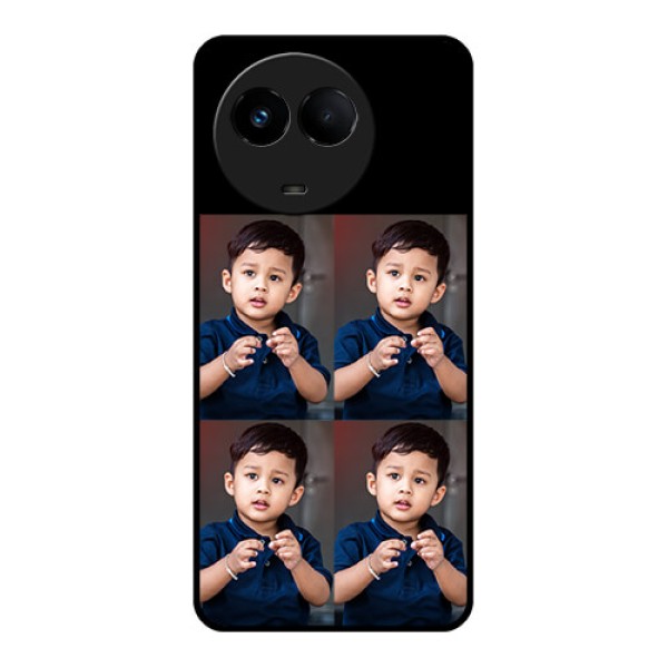 Realme Narzo 60x 5G 4 Image Holder on Glass Mobile Cover