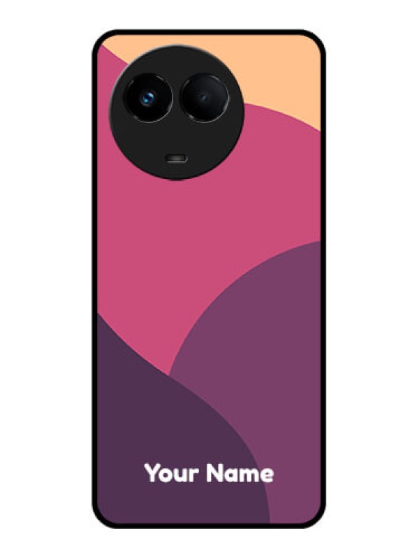 Custom Realme Narzo 60x 5G Custom Glass Phone Case - Mixed Multi-colour abstract art Design