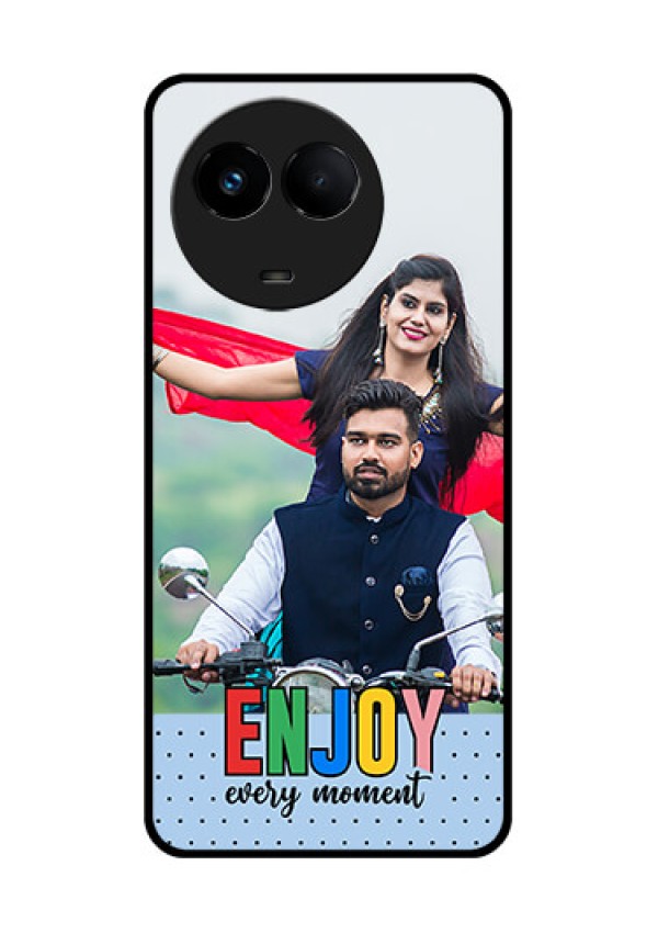 Realme Narzo 60x 5G Photo Printing on Glass Case - Enjoy Every Moment Design