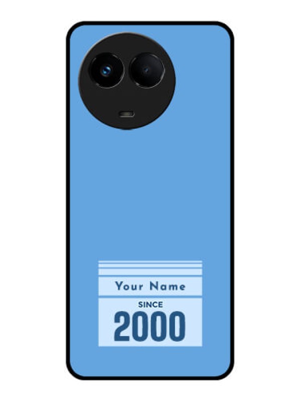 Custom Realme Narzo 60x 5G Custom Glass Mobile Case - Custom Year of birth Design