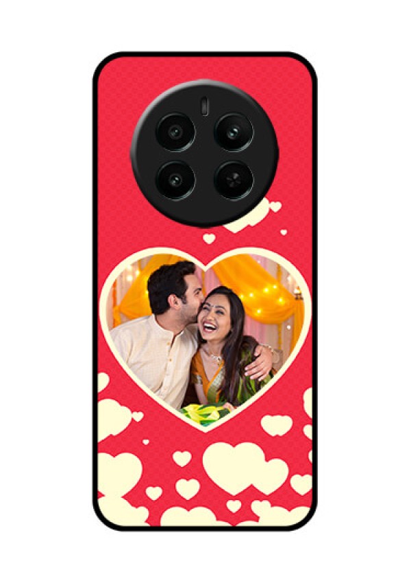 Realme Narzo 70 5G Custom Glass Phone Case - Love Symbols Phone Cover Design