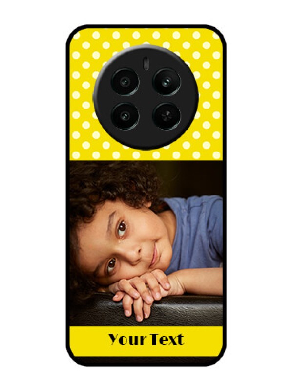 Custom Realme Narzo 70 5G Custom Glass Phone Case - Bright Yellow Case Design