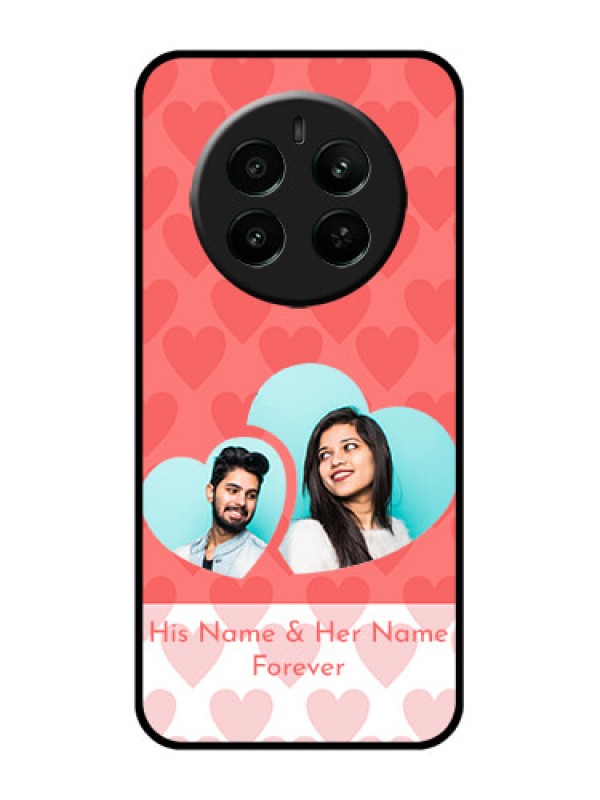 Custom Realme Narzo 70 5G Custom Glass Phone Case - Couple Pic Upload Design