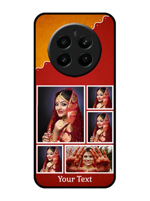 Custom Realme Narzo 70 5G Custom Glass Phone Case - Wedding Pic Upload Design