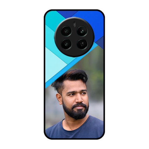 Realme Narzo 70 5G Custom Glass Phone Case - Blue Pattern Design