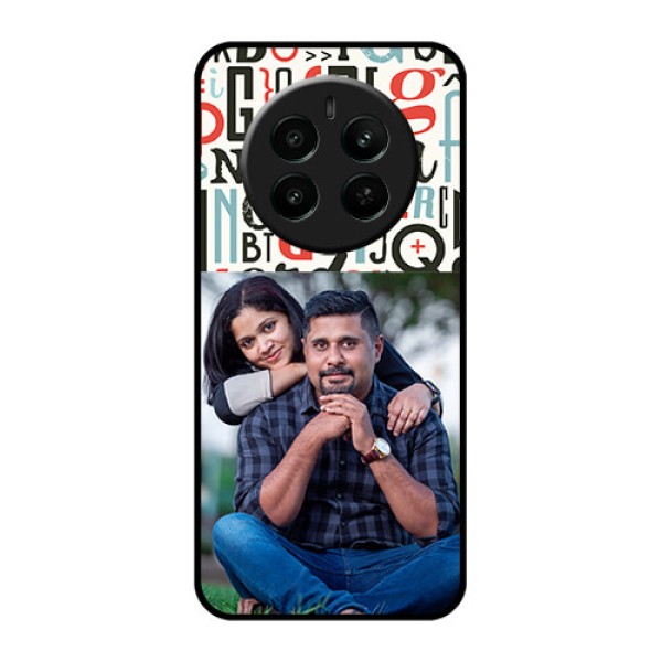 Realme Narzo 70 5G Custom Glass Phone Case - Alphabet Design