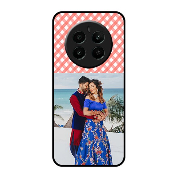 Realme Narzo 70 5G Custom Glass Phone Case - Pink Pattern Design