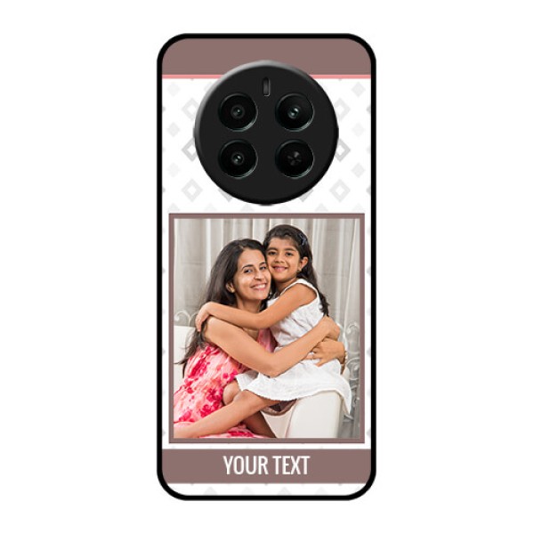Realme Narzo 70 5G Custom Glass Phone Case - Simple Diamond Design Realme Narzo 70 5G Custom Glass Phone Case - Simple Diamond Design