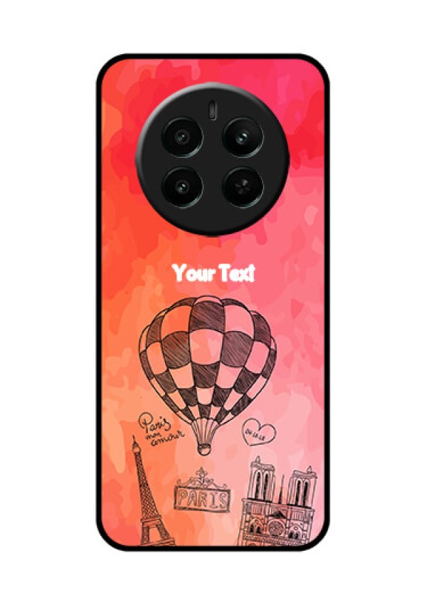 Realme Narzo 70 5G Custom Glass Phone Case - Paris Theme Design