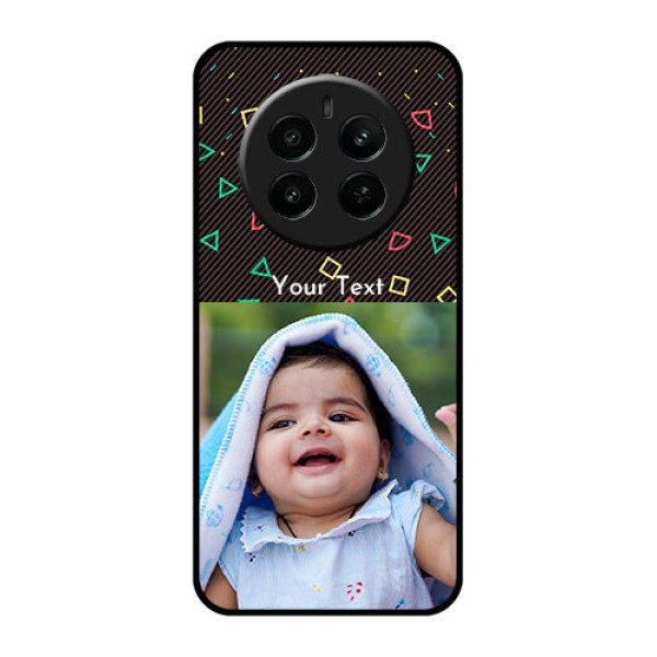 Realme Narzo 70 5G Custom Glass Phone Case - With Confetti Birthday Design Realme Narzo 70 5G Custom Glass Phone Case - With Confetti Birthday Design