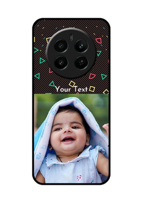 Realme Narzo 70 5G Custom Glass Phone Case - With Confetti Birthday Design