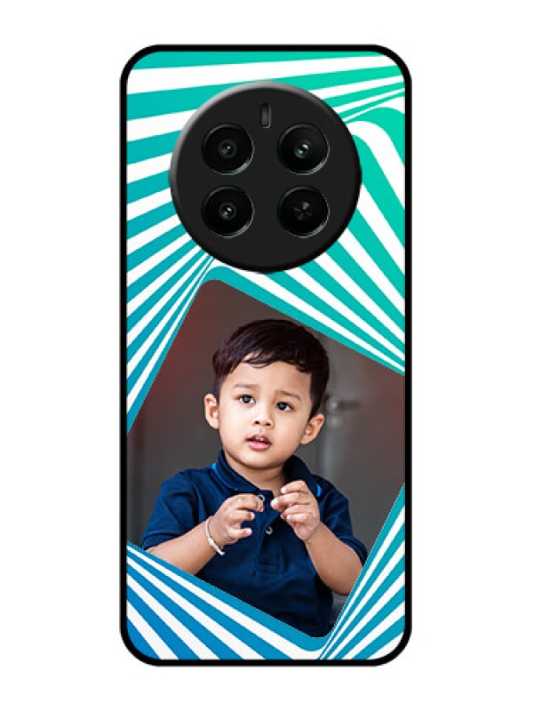 Custom Realme Narzo 70 5G Custom Glass Phone Case - Abstract Spiral Design