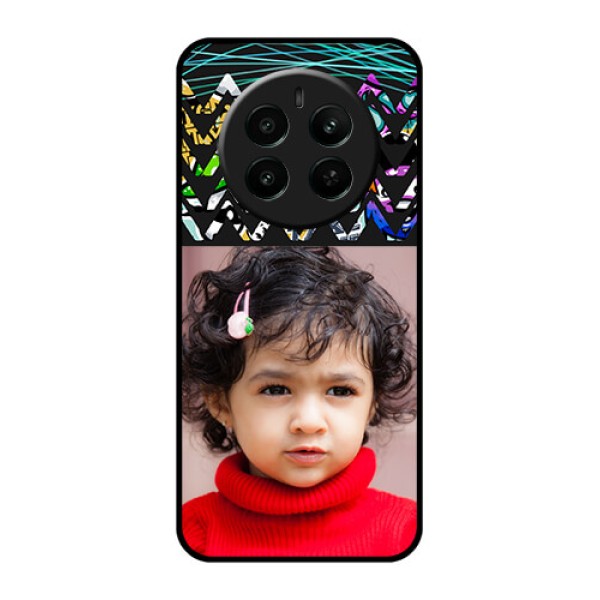 Realme Narzo 70 5G Custom Glass Phone Case - Neon Abstract Design