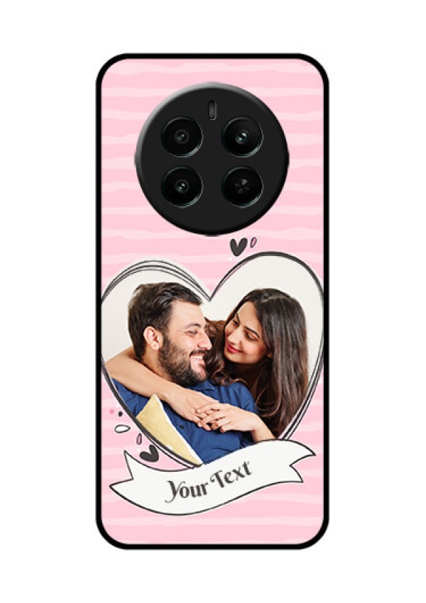 Realme Narzo 70 5G Custom Glass Phone Case - Vintage Heart Design
