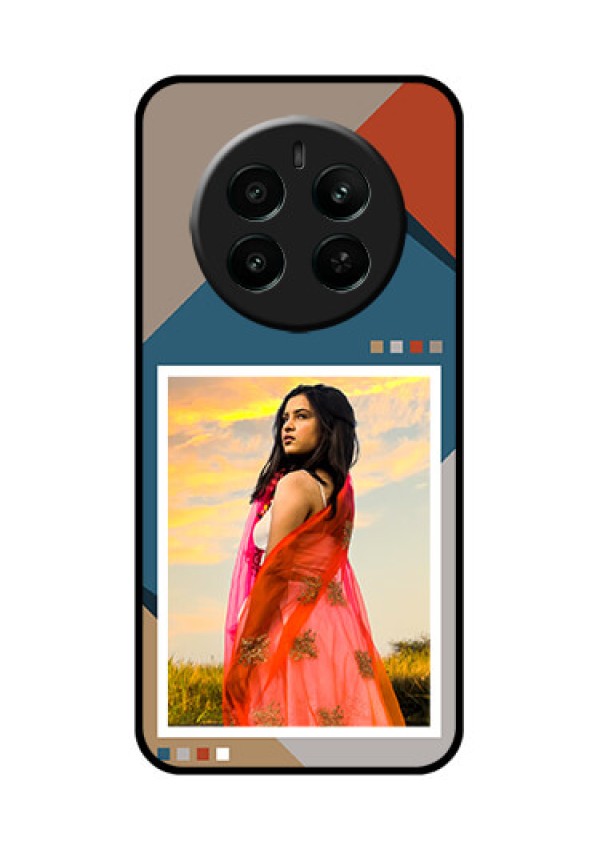 Realme Narzo 70 5G Custom Glass Phone Case - Retro Color Pallet Design