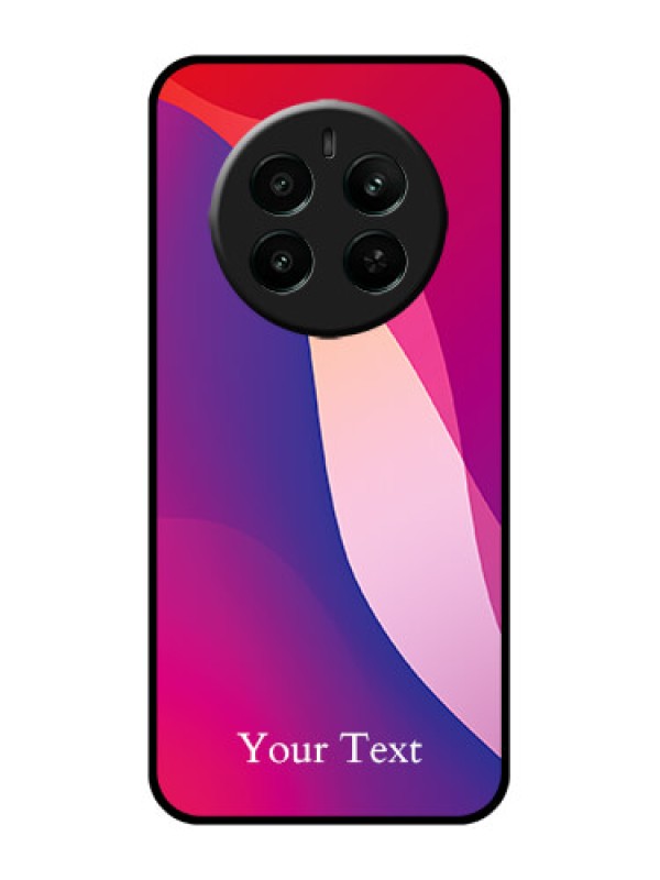 Custom Realme Narzo 70 5G Custom Glass Phone Case - Digital Abstract Overlap Design