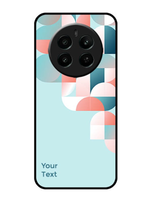 Custom Realme Narzo 70 5G Custom Glass Phone Case - Stylish Semi - Circle Pattern Design