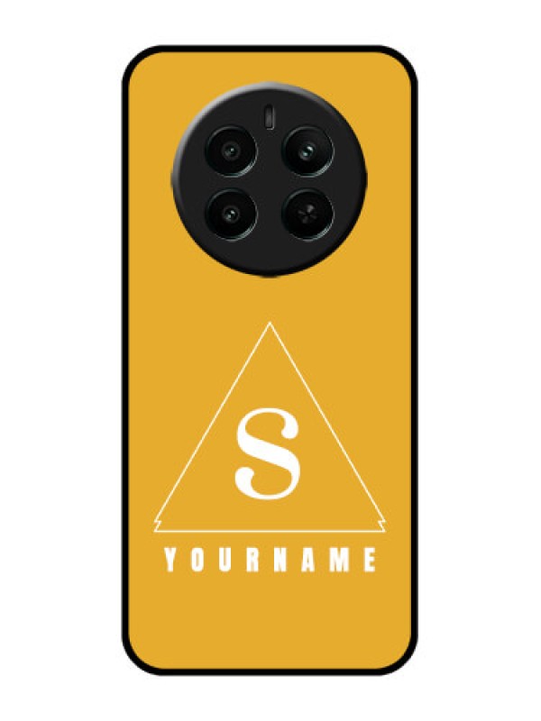 Custom Realme Narzo 70 5G Custom Glass Phone Case - Simple Triangle Design