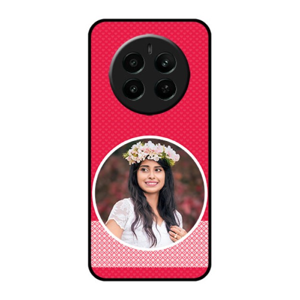 Narzo 70 Pro 5G Custom Glass Phone Case - Pink Color Pattern Design Narzo 70 Pro 5G Custom Glass Phone Case - Pink Color Pattern Design