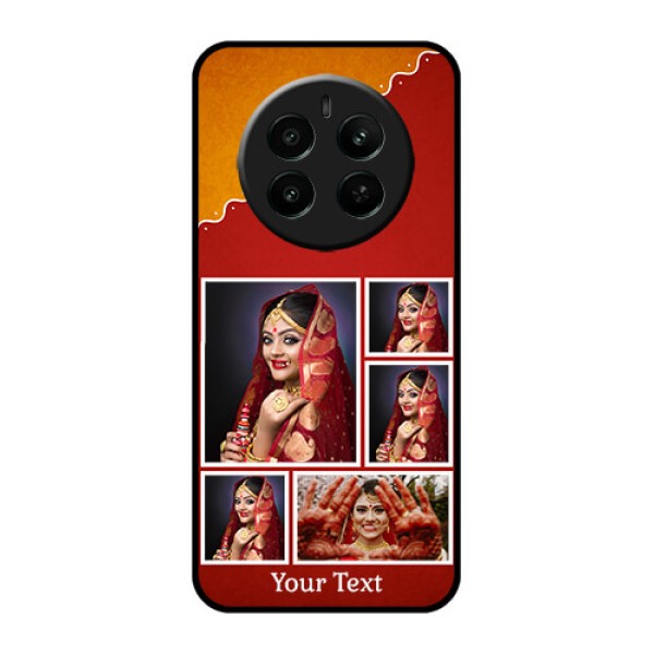 Narzo 70 Pro 5G Custom Glass Phone Case - Wedding Pic Upload Design