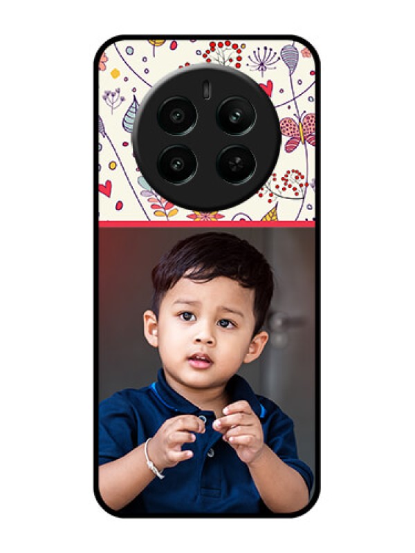 Custom Narzo 70 Pro 5G Custom Glass Phone Case - Premium Floral Design