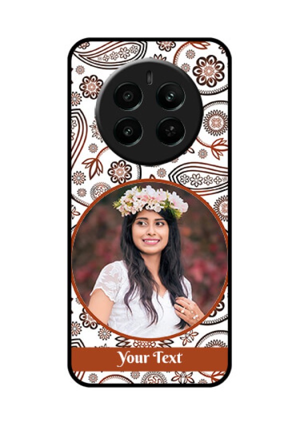 Narzo 70 Pro 5G Custom Glass Phone Case - Abstract Flower Design
