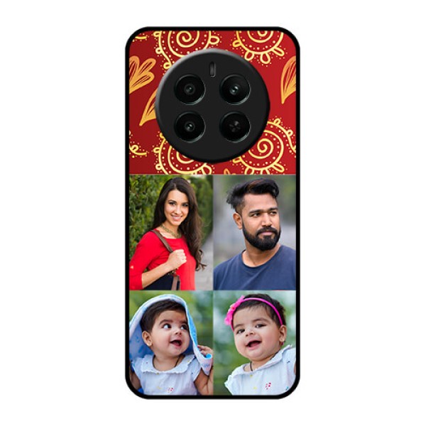Narzo 70 Pro 5G Custom Glass Phone Case - 4 Image Traditional Design