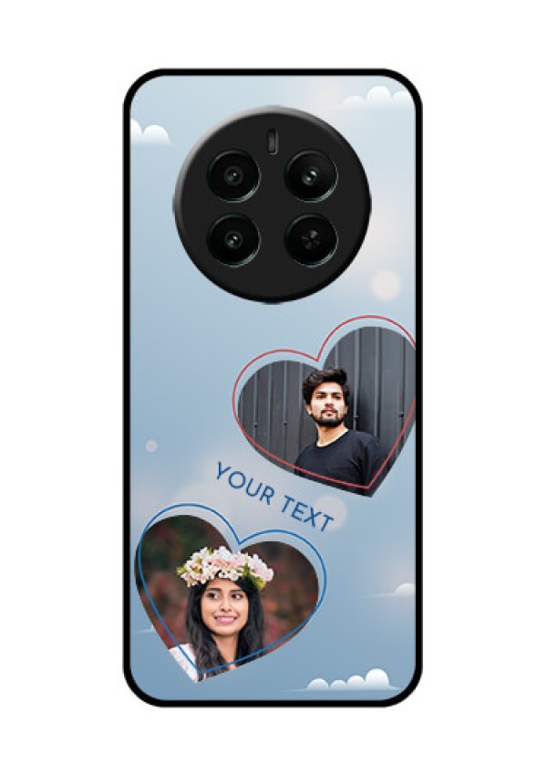 Narzo 70 Pro 5G Custom Glass Phone Case - Blue Color Couple Design