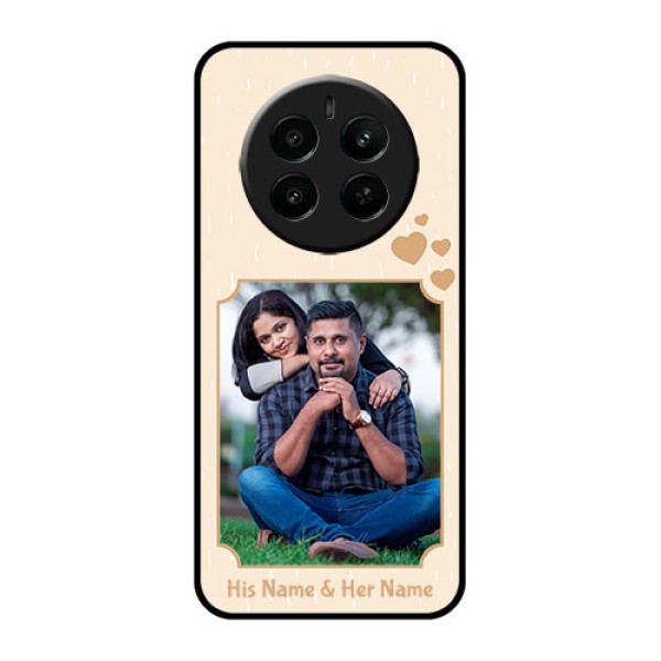 Narzo 70 Pro 5G Custom Glass Phone Case - With Confetti Love Design