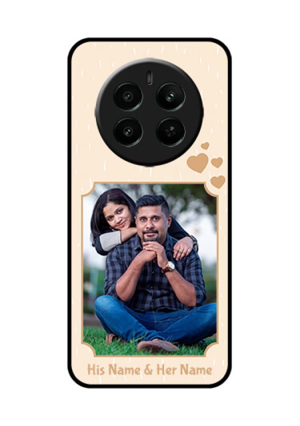 Narzo 70 Pro 5G Custom Glass Phone Case - With Confetti Love Design
