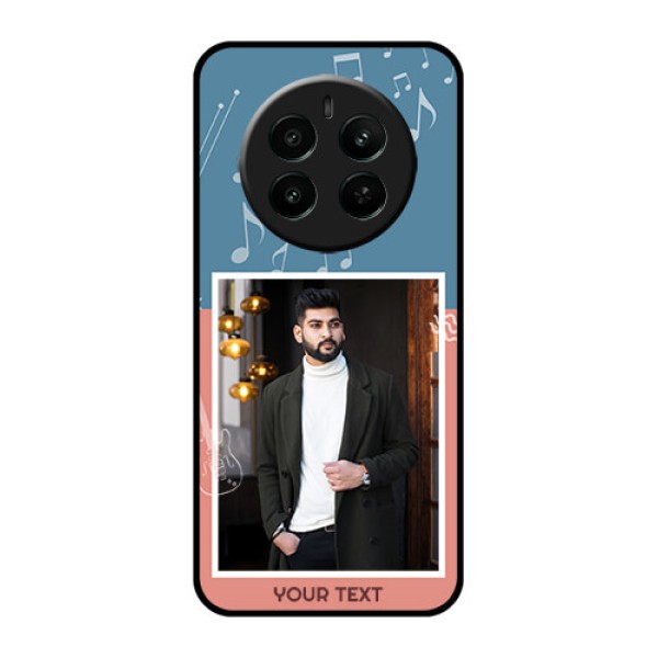 Narzo 70 Pro 5G Custom Glass Phone Case - With Color Musical Note Design Narzo 70 Pro 5G Custom Glass Phone Case - With Color Musical Note Design