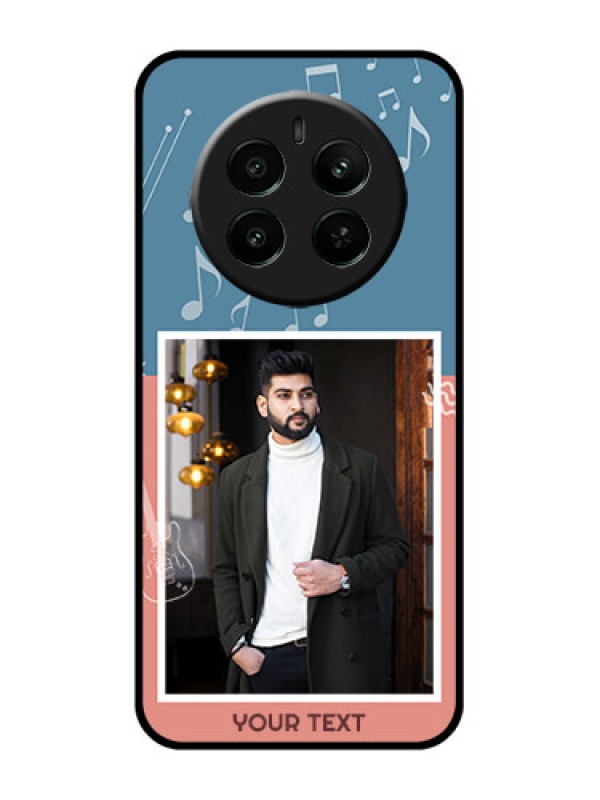 Custom Narzo 70 Pro 5G Custom Glass Phone Case - With Color Musical Note Design