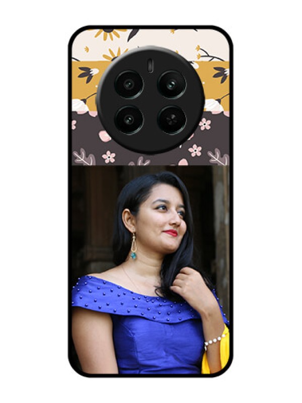 Custom Narzo 70 Pro 5G Custom Glass Phone Case - Stylish Floral Design