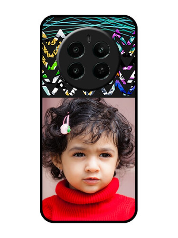 Custom Narzo 70 Pro 5G Custom Glass Phone Case - Neon Abstract Design