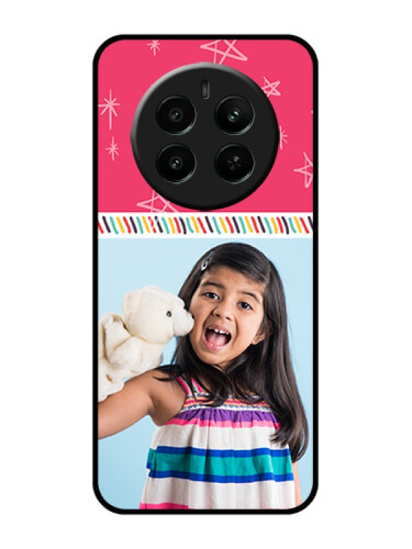 Custom Narzo 70 Pro 5G Custom Glass Phone Case - Line Art Design